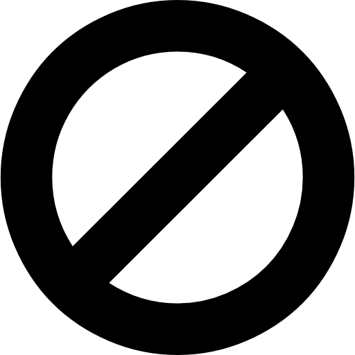 Ban circle symbol circle symbols diagonal icon