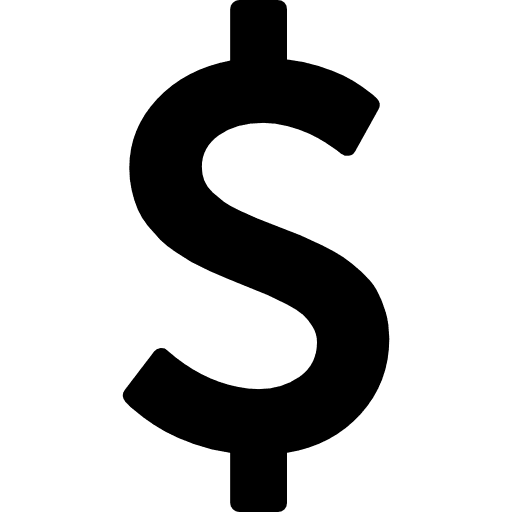 Dollar symbol dollar currency coin icon