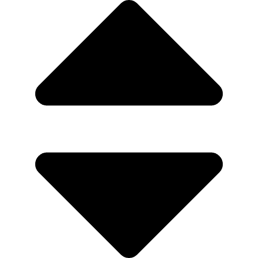 Sort arrows couple pointing up and down two arrows black triangles icon