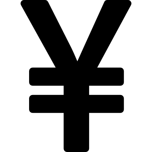 Yen symbol japanese exchange japanese yen icon
