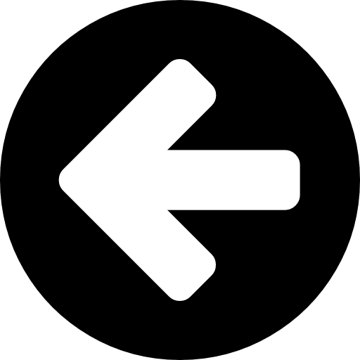 Circle with an arrow pointing to left arrows direction arrow icon