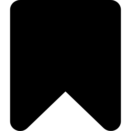 Bookmark black shape shapes tool interface icon