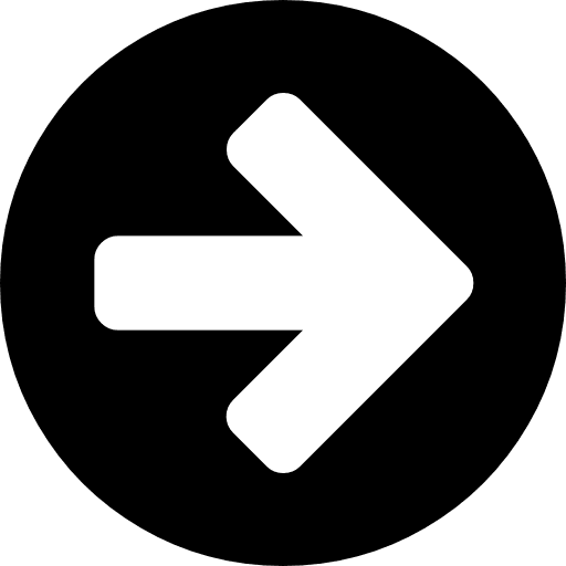 Arrow pointing right in a circle right pointing arrow icon