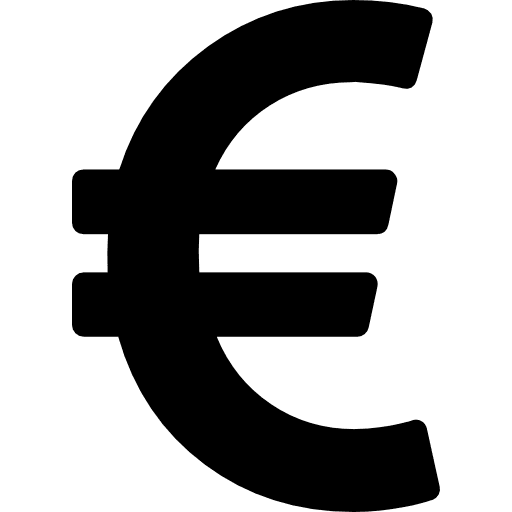 Euro currency symbol euro money euros icon