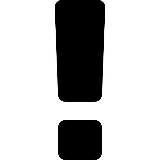 Exclamation warning atention exclamation icon