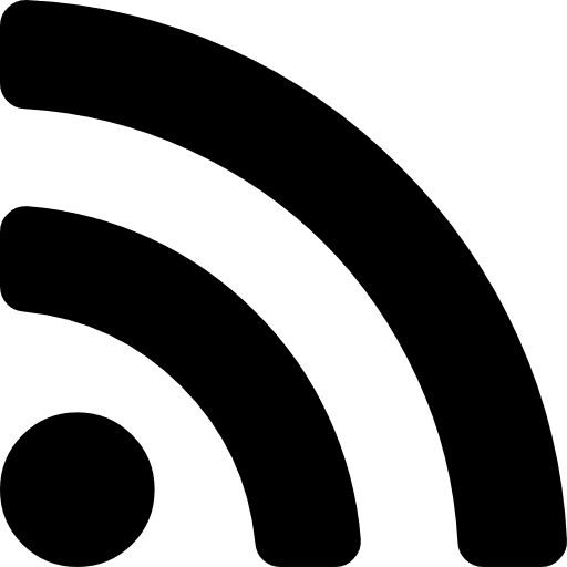 Rss symbol news feed wireless internet icon