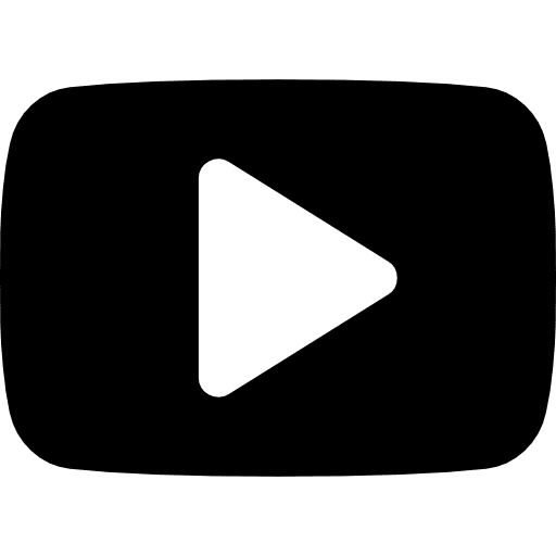 Youtube logo social network video player social media icon