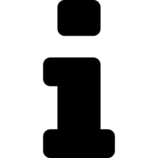 Information symbol letter i info interface icon