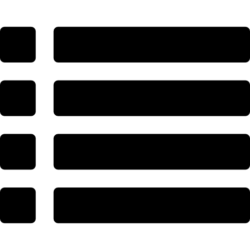 Listing option list symbol list items list icon