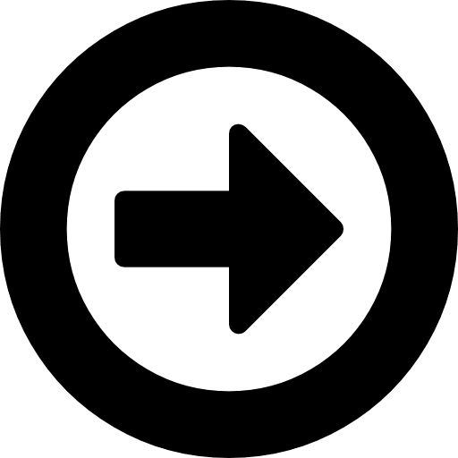 Right arrow in a circle right arrow circle vol 1circle direction icon