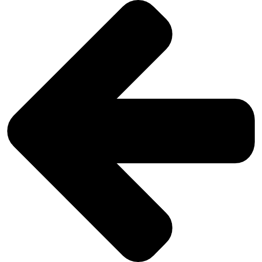 Arrow pointing to left left arrow direction directions icon
