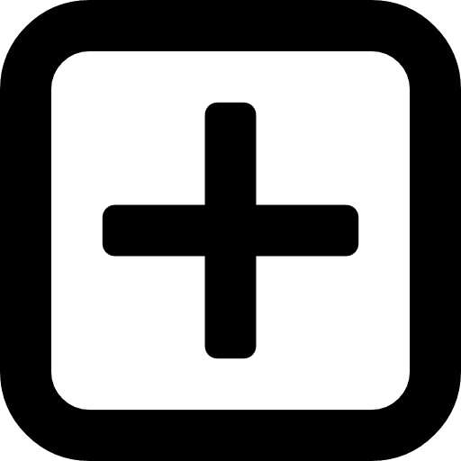 Add square button plus mathematical maths icon