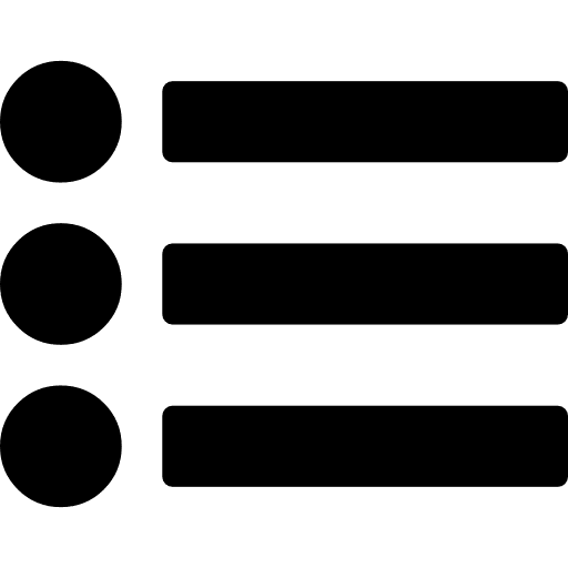 List with dots item interface dot icon