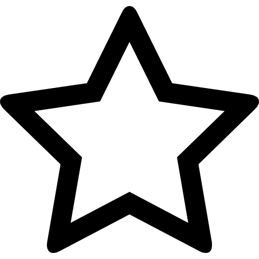 Star night shape favorite icon