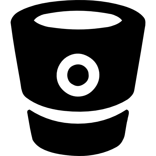 Bitbucket logotype (camera lens in perspective) website logotype photo icon