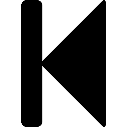 Step backward triangle buttons step icon