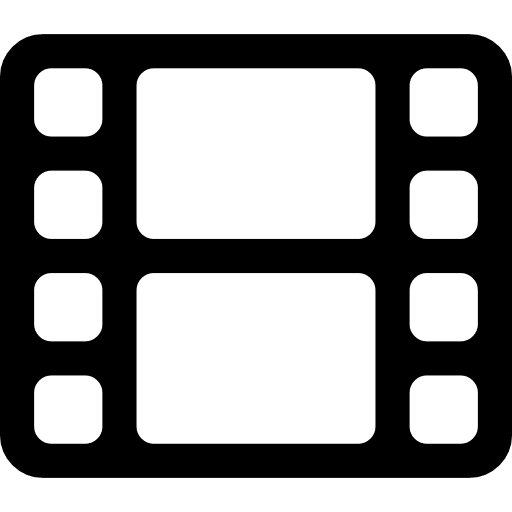 Film strip with two photograms microfilm two photographic film icon