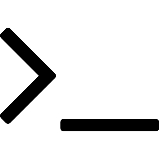 Terminal arrow code codes icon