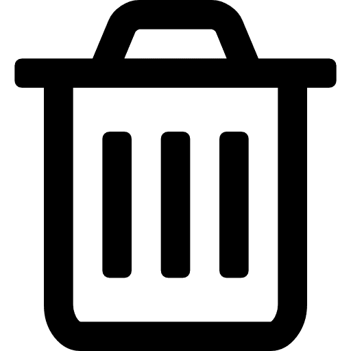 Trash recycling can tool icon