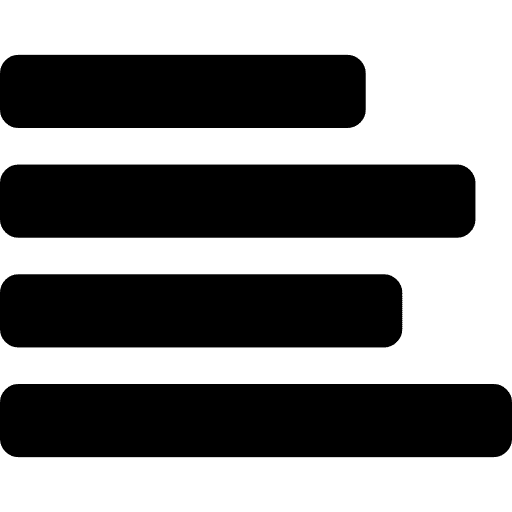 Align to left text buttons left align icon