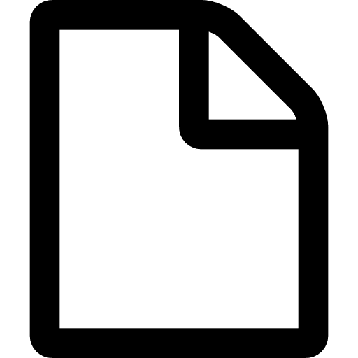 Blank file page archive interface icon