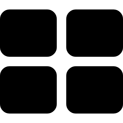 Four black squares programs black four icon