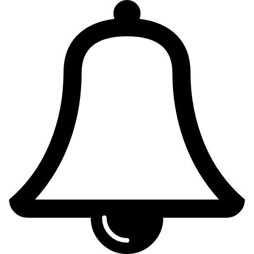 Musical bell outline bell music bell bell outline icon