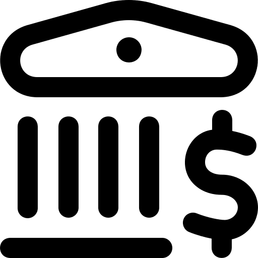 Bank bank business money icon