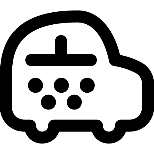 Transport automobile transport cab icon