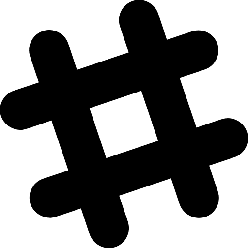Slack social media network hash icon