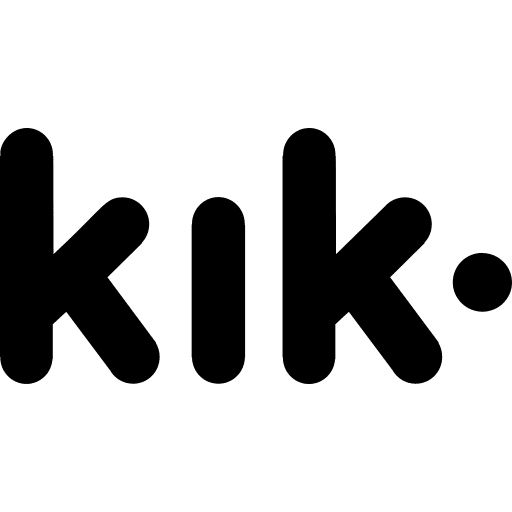 Kik network logo social media icon