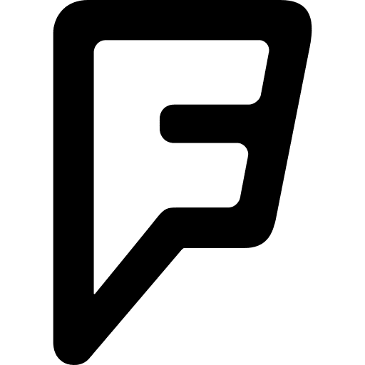 Foursquare logo social media network icon