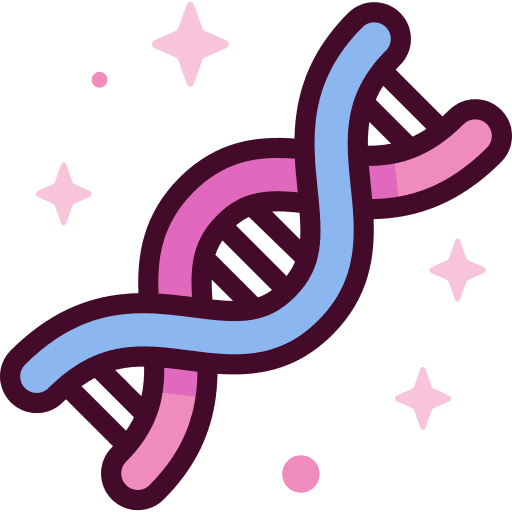 Dna structure biology deoxyribonucleic acid icon