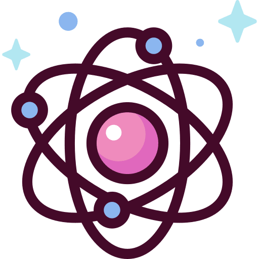 Atom education atomic structure molecule icon Atom education atomic structure molecule icon