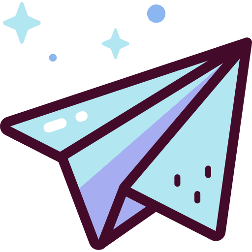 Paper plane craft art and design fold icon Paper plane craft art and design fold icon