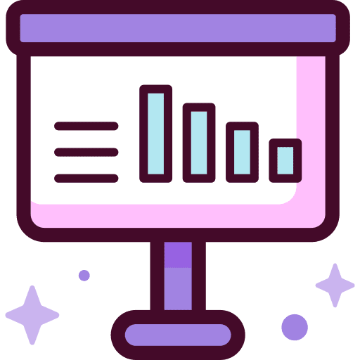 Whiteboard graphic presentation statistics icon Whiteboard graphic presentation statistics icon