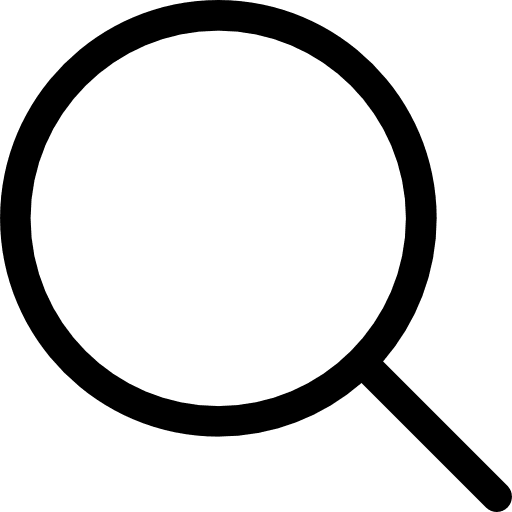 Magnifying glass vr glass search detection icon