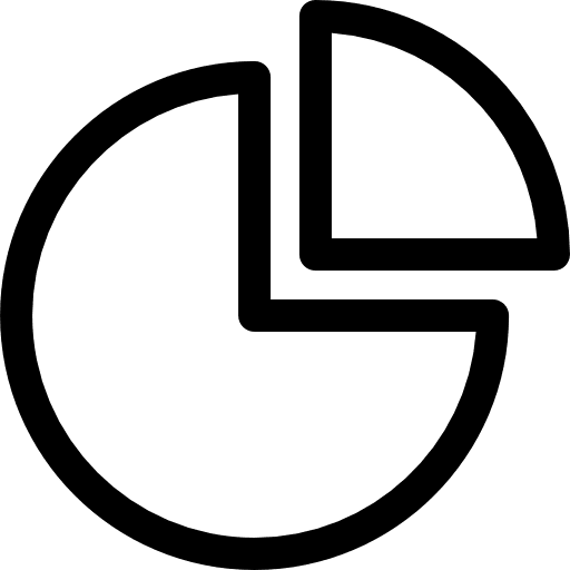Pie chart chart marketing statistic icon