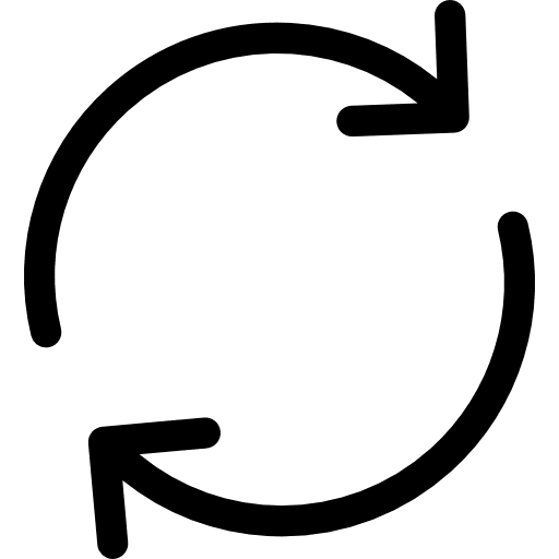 Reload recurrent orientation direction arrow icon