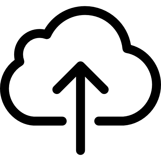 Upload up arrow computer north icon