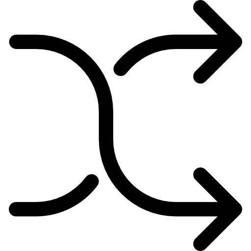 Shuffle changing redirect mix icon