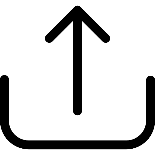 Upload dem file arrows multimedia icon