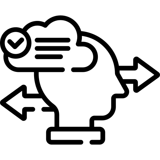 Decision decision making man right icon