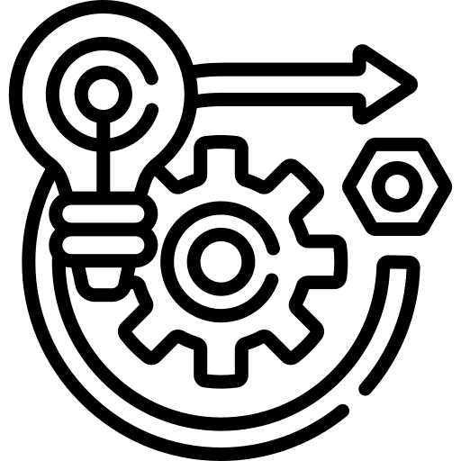Operation management idea business icon