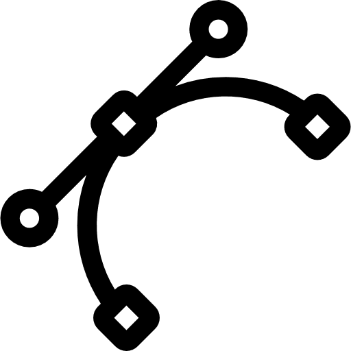 Vector graphics editor multimedia nodes icon