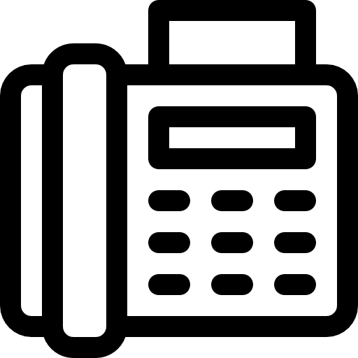 Fax phone communications telephone icon Fax phone communications telephone icon