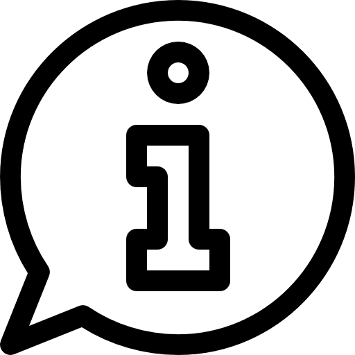 Info help orientation about icon