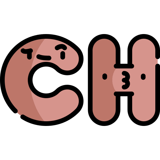 Ch alphabet abecedary ch icon Ch alphabet abecedary ch icon