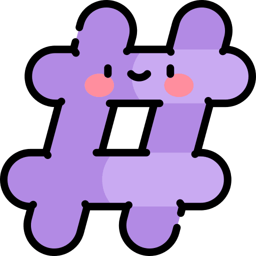 Hashtag hash key symbol social network icon Hashtag hash key symbol social network icon