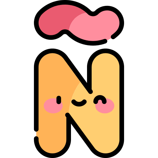 N abecedary alphabet n icon N abecedary alphabet n icon